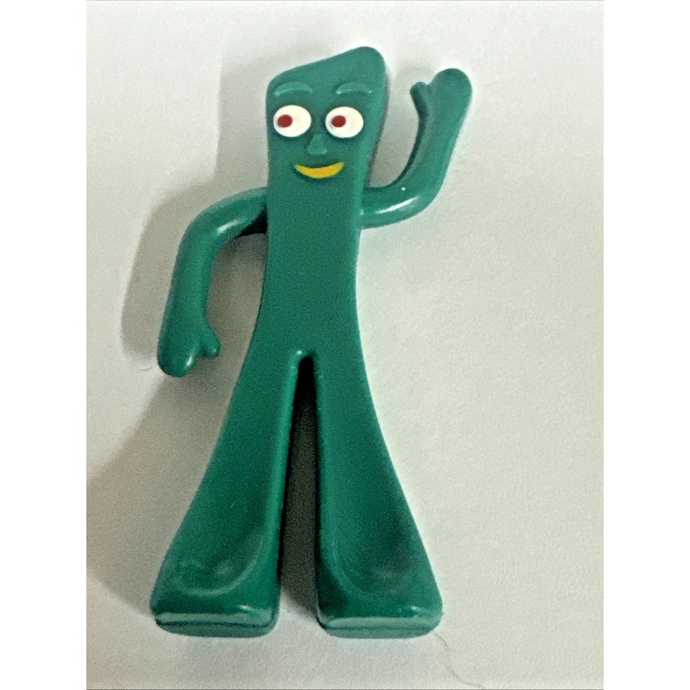 Vintage Gumby Mini Figure Jesco Prema Toy Co 2 3/4" Green Rubber Bendable